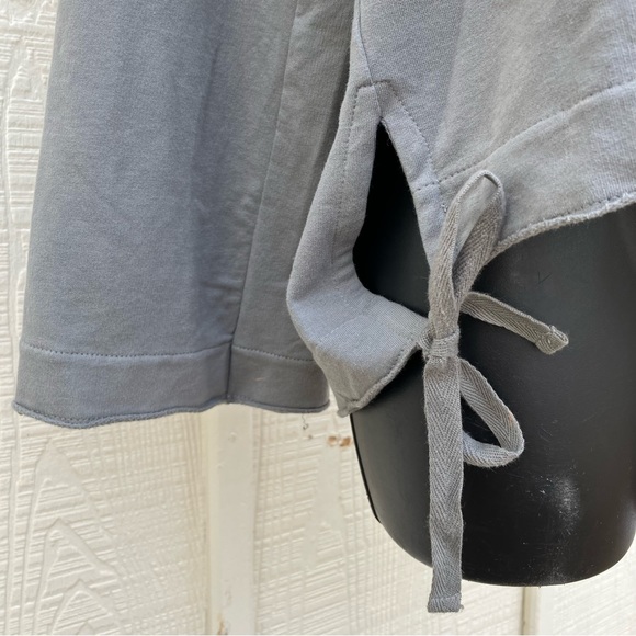 Skin organic cross tie front oversized sweatshirt, size small. - Picture 4 of 12